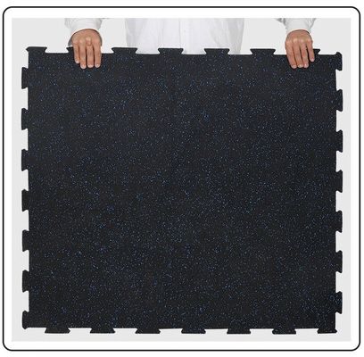 3mm-15mm Outdoor Playground Click Locking Rubber Gym Flooring Roll voor geluidsreductie