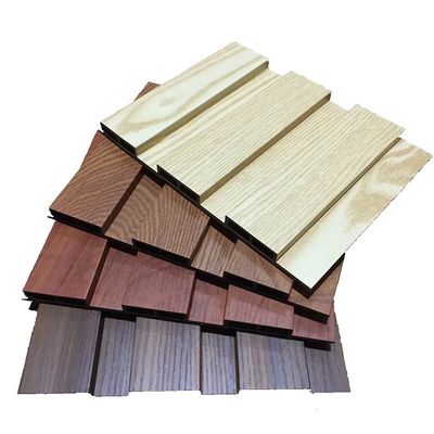 Vinyl bekleding wandpaneel Houten graan PVC WPC wandpaneel voor modern thuis kantoor