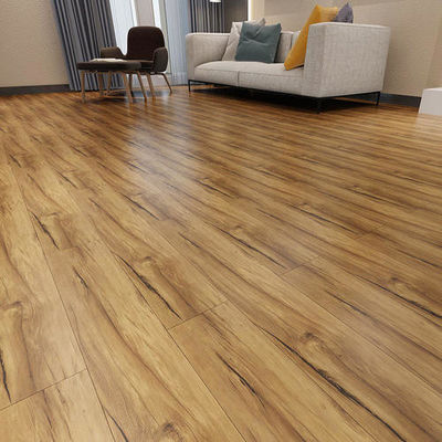 Afgesloten OAK Kleur 12 mm Indoor Laminated Floor Tile Roll Mdf Houten vloeren