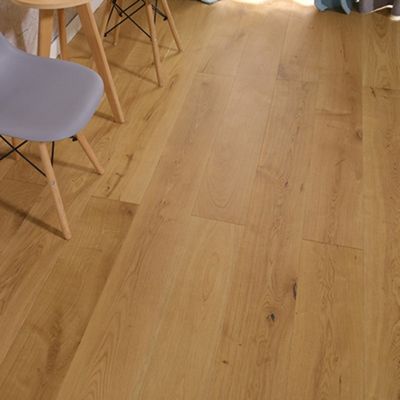 Afgesloten OAK Kleur 12 mm Indoor Laminated Floor Tile Roll Mdf Houten vloeren