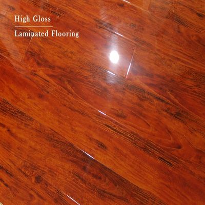 Klik Laminate Flooring 15mm High Glossy Laminated Houten vloer met bevestigd Pad