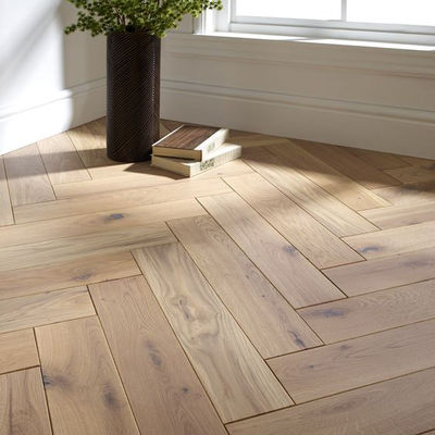 3D-gestoorde houten planklamineerde vloeren in aangepaste kleur met matte afwerking