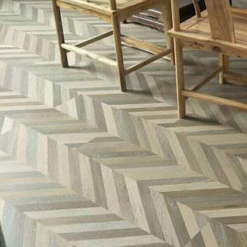 Luxe houten stijl SPC vloer Natuurlijke kleur visbeen Haringbeen Klik vinyl 4mm-8mm