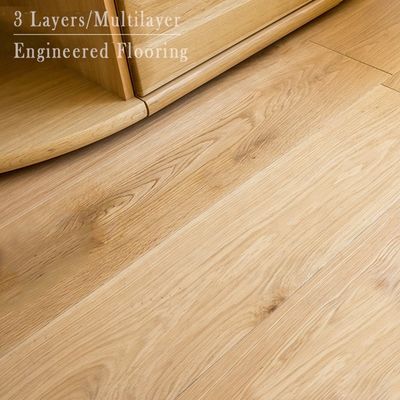 Europese Oka meerlagige ingenieursvloeren 14 mm 15 mm houten hardhouten vloeren tegen goede prijzen