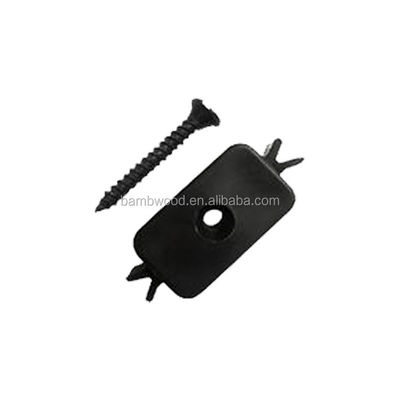 Vloer accessoires verborgen plastic materiaal composiet dekclip met roestvrijstalen schroeven