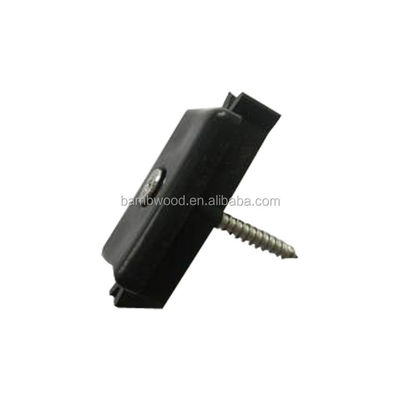Vloer accessoires verborgen plastic materiaal composiet dekclip met roestvrijstalen schroeven