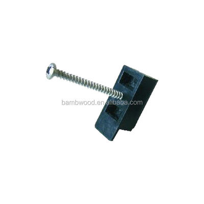 Vloer accessoires verborgen plastic materiaal composiet dekclip met roestvrijstalen schroeven