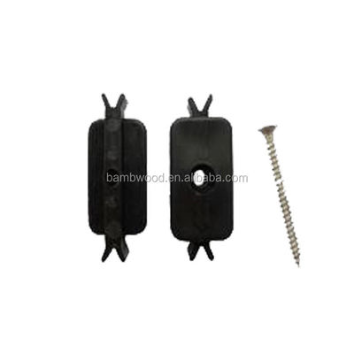 Vloer accessoires verborgen plastic materiaal composiet dekclip met roestvrijstalen schroeven