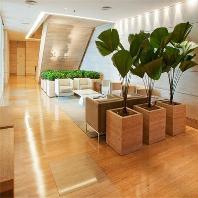 Hoogdichtheid solide bamboe houten vloer van in modern ontwerp met koffie kleur