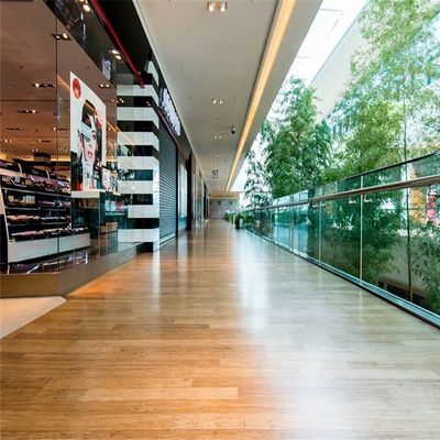 Hoogdichtheid solide bamboe houten vloer van in modern ontwerp met koffie kleur