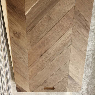 Multicolor engineered houten vloer voor beste gebogen haringbeen patroon visbeen vloer
