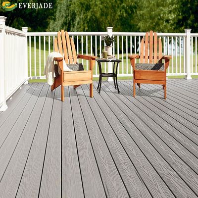 Verbeter uw buitenruimte met Overstock Composite Decking Pvc Outdoor Decking WPC Teak Deck