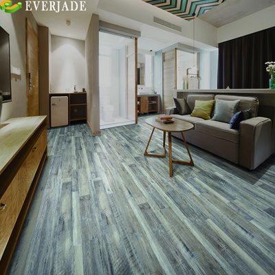 Eenvoudige kleur 20mil Blauw Decno Stone SPC vloer Perfect voor commerciële