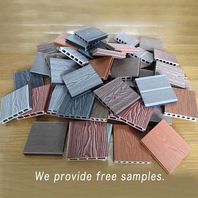 3d Embossing Composite Decking Co-extrusie Holle WPC-platen voor buitentuin Everjade