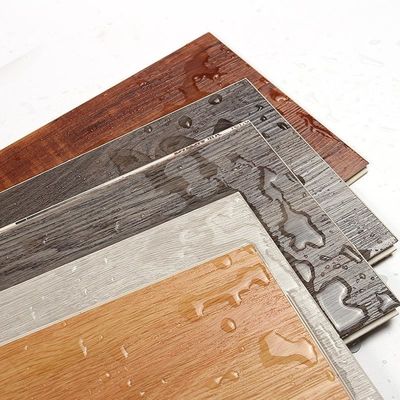 Hotel Houtvloer Kleur Makkelijk te installeren 4,0 mm Commerciële Grooving Veneer Spc vloer