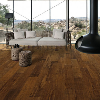 Strand geweven Uniclic Tigerwood visgraatvloeren Lifetime Yanchi Strand geweven