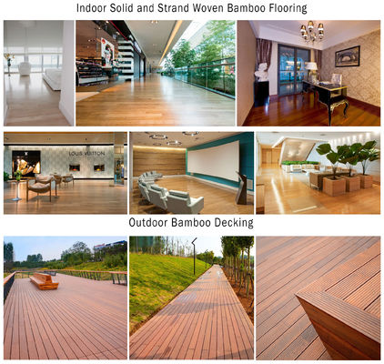 Strand geweven Uniclic Tigerwood visgraatvloeren Lifetime Yanchi Strand geweven