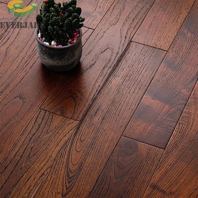 Glanzige witte eiken T G Ingenieur Hardwood vloer Rood Zwart Bruin Vintage