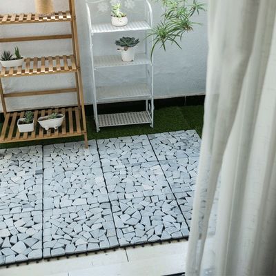 Tuin hout-plastiek composiet vloer Everjade stenen tegels natuurlijke stenen tegels
