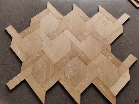 Woonkamer Ingenieur Houten vloerplank Met Art Parquet Design