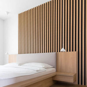 Hout-plastic composiet decoratieve wandpanelen met hoogwaardige 3D WPC-bekleding