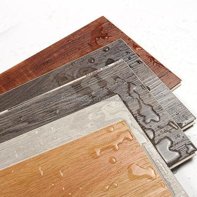 Unilin Click System 4mm 6.5mm Herringbone PVC Vinyl Tile LVT vloer in houten kleur