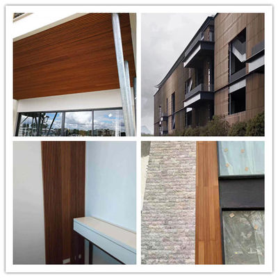 Waterdichte WPC-PVC-wandpanelen in aangepaste kleuren voor binnen- en buitenruimte