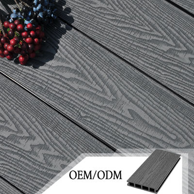 Best Solid Core Piso WPC PVC Patio's Hout Glanzend 3D Embossing Outdoor Composite Dek