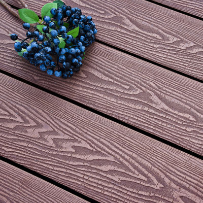 Best Solid Core Piso WPC PVC Patio's Hout Glanzend 3D Embossing Outdoor Composite Dek
