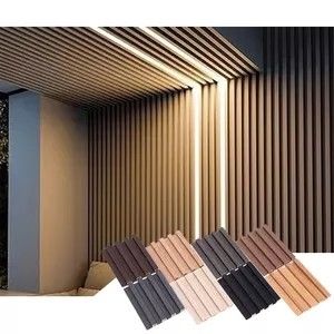High Class Decorative PWC Wandpaneel Interieur WPC Wandbekleding in aangepaste kleuren