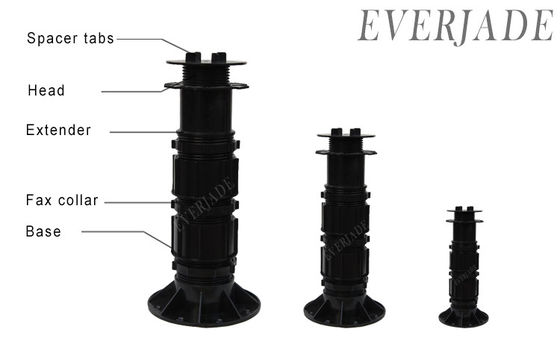 Maximale diameter 200 mm Flooring Accessoires Everjade Plastic Pedestals voor houten vloerbedekking