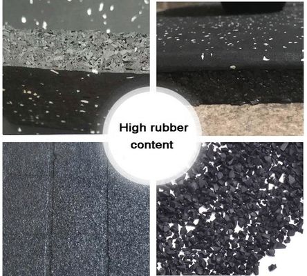 Eco-vriendelijke sportvloer mat gym rubber vloer geluidsdichte dansvloer matten