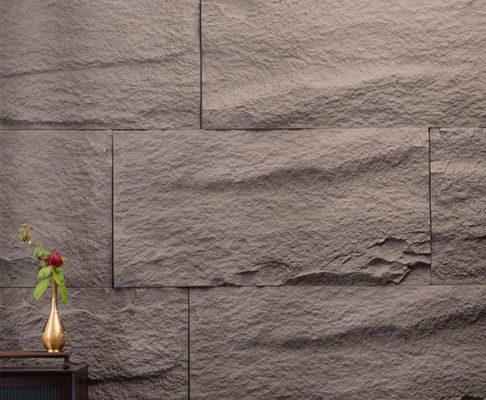 Lichtgewicht industriële stijl PU faux champignon steen wandpaneel voor binnenmuur