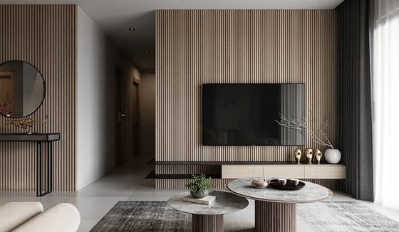 3D Boards Hout Plastic Composite WPC PVC Wandpaneel voor huishoudelijk interieur Wand Decor