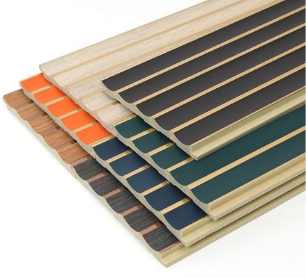 Lichte Geometrische PS Wandpaneel Eco-vriendelijk en op maat gemaakte kleur akoestische rooster