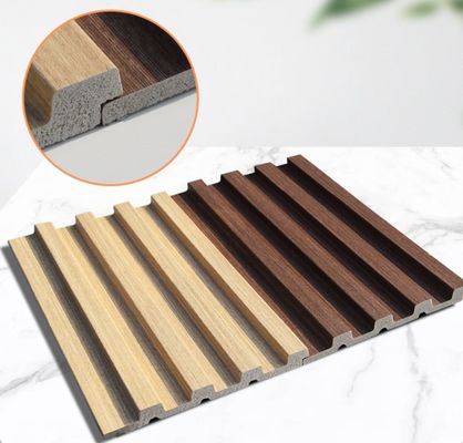 Interieurversiering Fluted Wandpanelen Houten Graan Ontwerp en Geweven Houten Graan