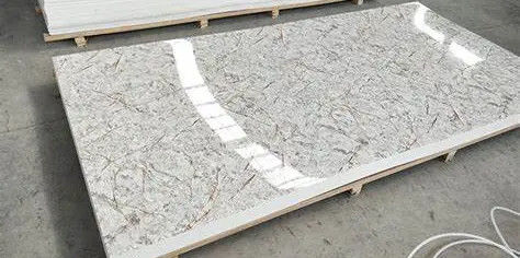 Kleurrijk marmeren plaat voor vloeren, douche muren en bureaubladen Gemakkelijk schoonmaken