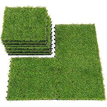 Interlocking faux gras tegels voor kunstgras gras Grootte 300x300x22/25mm Drainage