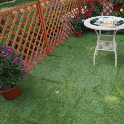 Interlocking faux gras tegels voor kunstgras gras Grootte 300x300x22/25mm Drainage