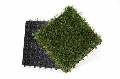 Interlocking faux gras tegels voor kunstgras gras Grootte 300x300x22/25mm Drainage