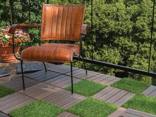 300x300x22/25 mm Grootte Interlocking Decking Tiles met hout-plastiek composiet vloer