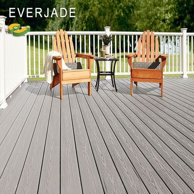 10,3%-1,4% Dichtheid Quick Deck Hout Composite Outdoor Deck Tile in IJslandse rookwit