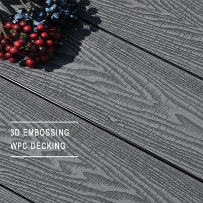 10,3%-1,4% Dichtheid Quick Deck Hout Composite Outdoor Deck Tile in IJslandse rookwit
