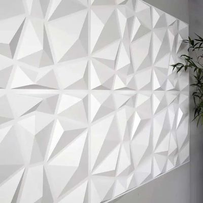 Luxe woonkamer TV achtergrond 500mm*50mm PVC 3D wandpaneel met modern ontwerp