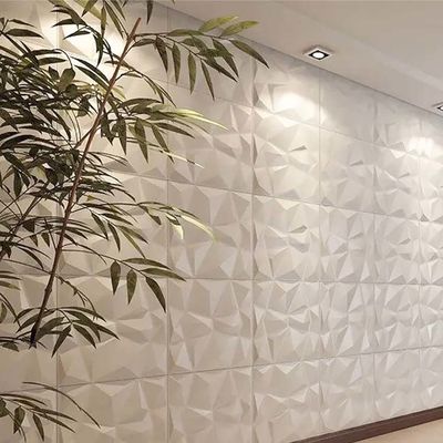 Luxe woonkamer TV achtergrond 500mm*50mm PVC 3D wandpaneel met modern ontwerp