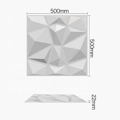 3D-relief Hoogte 22 mm Hoogglanzend Schil en Stick PVC Muurkunstpaneel voor Sofa Achtergrond