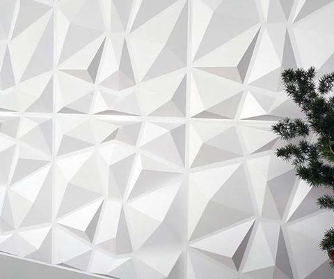 3D-relief Hoogte 22 mm Hoogglanzend Schil en Stick PVC Muurkunstpaneel voor Sofa Achtergrond